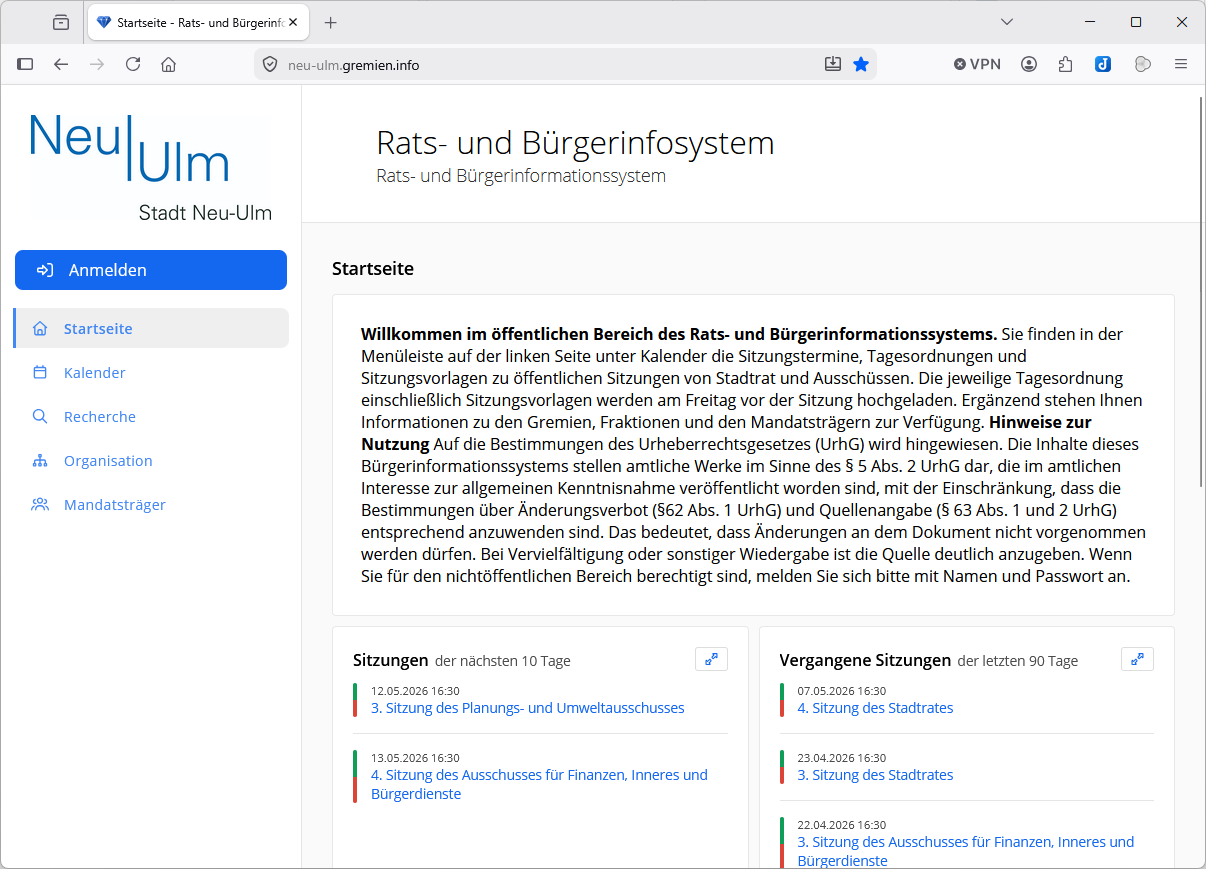 Themen der nächsten Sitzungswoche